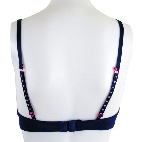 Secret Navy Blue Shield Push Up Bra  - Size 34B - Picture 2 of 3